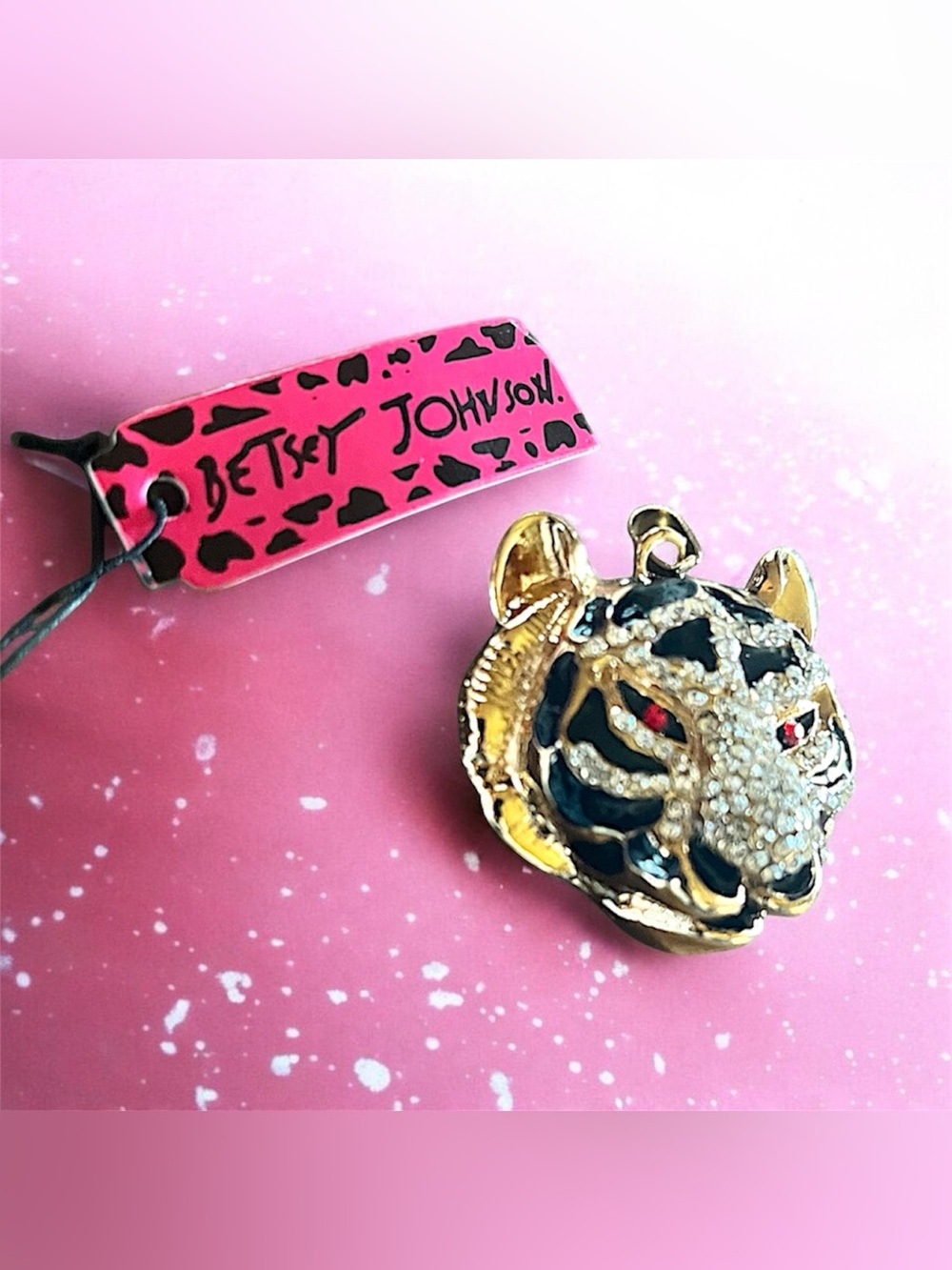 Lux Betsy Johnson Tiger Pendant